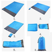 Carica l'immagine nel visualizzatore di Gallery, YZCX Coperta da Picnic Spiaggia Extra Grande 210x200cm Blu-200x210cm