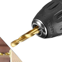 Carica l&#39;immagine nel visualizzatore di Gallery, Qibaok 6 pezzi punte trapano Maschi Countersink Tap HSS Imposta combinazione...