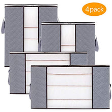 Carica l&#39;immagine nel visualizzatore di Gallery, Tonsooze Pieghevole Borsa Organizzatore, 4 PCS Scatole per Armadio...