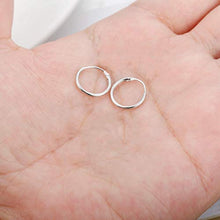 Carica l&#39;immagine nel visualizzatore di Gallery, Sllaiss 4 Paia Mini Orecchini Cerchio 925 Argento per Donne Piccolo Rotondo... - Ilgrandebazar