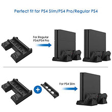 Carica l&#39;immagine nel visualizzatore di Gallery, RegeMoudal PlayStation Supporto Verticale per PS4 Pro/ Slim/ PS4,con Nero