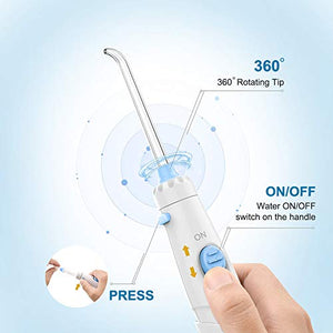 Idropulsore Dentale con 8 Ugelli Multifunzione, 10 valori nominali di White