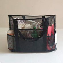 Carica l&#39;immagine nel visualizzatore di Gallery, EXTSUD Borsa da Spiaggia con Chiusura a Zip Multitasche Grande a Rete...