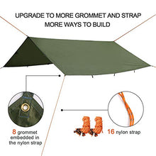 Carica l&#39;immagine nel visualizzatore di Gallery, Odoland Tarp Tenda Parasole da Spiaggia con Ancoraggio a Sabbia e Corde...