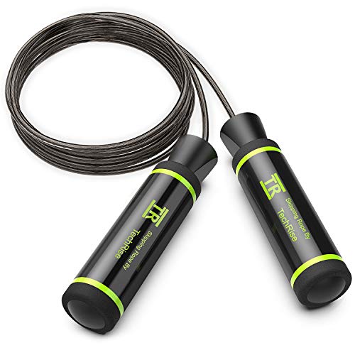 TechRise Corda per Saltare, Saltare Regolabile Speed Skipping Rope...