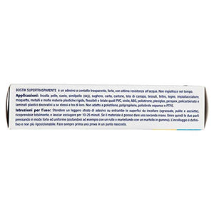 BOSTIK Supertrasparente adesivo a contatto universale superforte a 125 gr - Ilgrandebazar