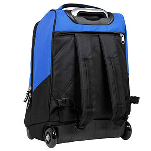 Trolley YUB Monocolor, 2in1, 34 Lt, Blu, Zaino con spallacci a scomparsa, Blu