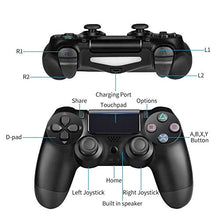 Carica l&#39;immagine nel visualizzatore di Gallery, Zcity PS4 Controller, Wireless Gamepad Controller Dualshock Bluetooth Black