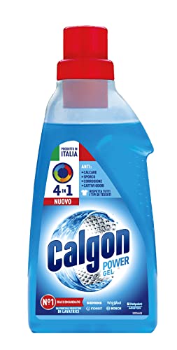 Calgon Power Gel 4 in 1 per Capi Morbidi, 1 Confezione da 1.5 l di Anticalcare per Lavatrici, Additivo per una Protezione da Calcare, Corrosione, Sporco e Cattivi Odori
