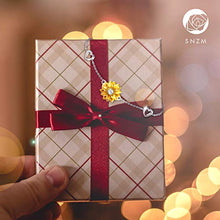 Carica l&#39;immagine nel visualizzatore di Gallery, SNZM Collana da Donna con Ciondolo a Forma di Girasole, Oro Bianco - Ilgrandebazar