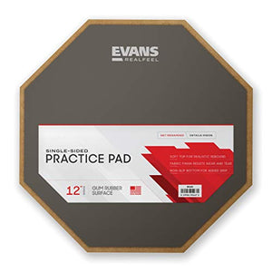 Evans RF12G Pad Allenatore RealFeel, 12" 30.5cm un lato - Ilgrandebazar