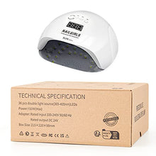 Carica l&#39;immagine nel visualizzatore di Gallery, Nailgirls Lampade UV Per Unghie, 150W Portatile Asciuga Smalto Fornetto per Manicure/Pedicure,Sensore Di Avvio Automatico LED UV,4 Modalità Timer,Display LCD