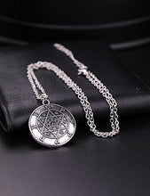 Carica l&#39;immagine nel visualizzatore di Gallery, Collana con Sigillo di Salomone, amuleto portafortuna Stella David e... - Ilgrandebazar