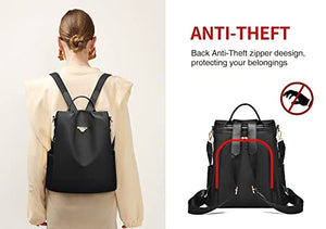 shepretty Zaino Donna antifurto Borsa Tracolla Zainetto Viaggio Daypack zaino donna scuola, 8864Nero