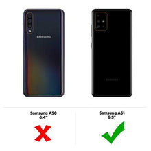 Carica l'immagine nel visualizzatore di Gallery, EasyAcc Custodia per Samsung Galaxy A51, Morbido TPU Cover Slim Anti nero