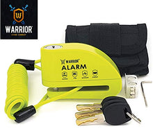 Carica l&#39;immagine nel visualizzatore di Gallery, Warrior WA6Y Lucchetto Antifurto Bloccadisco Allarme 110 Db Certificazione... - Ilgrandebazar