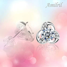 Carica l&#39;immagine nel visualizzatore di Gallery, Amilril Orecchini Donna, Argento Sterling 925 con Zirconi Cubici, Regali per... - Ilgrandebazar