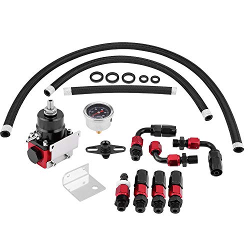 KIMISS Kit regolatore di pressione carburante universale regolabile 0-100psi... - Ilgrandebazar