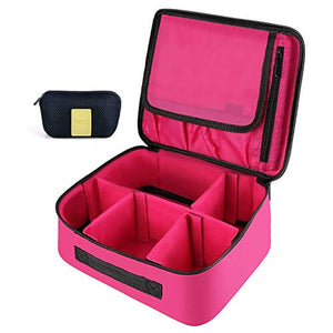 DIMJ Porta Trucchi da Viaggio, Borsa Trucco Professionale Beauty Case Rosa