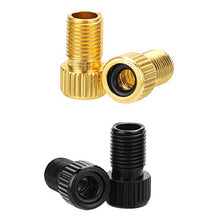 Carica l&#39;immagine nel visualizzatore di Gallery, QKURT Adattatore da 4pcs Presta a Schrader Bike Valve Adaptor, in Alluminio...