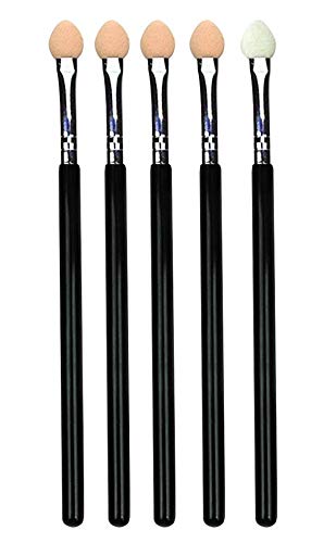 Lurrose 5pcs ombretto spazzole doppio colore gomma spugna trucco pennelli...