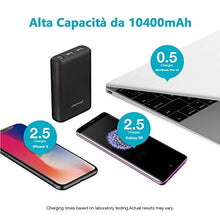 Carica l&#39;immagine nel visualizzatore di Gallery, Mini Powerbank 10400mAh USB C PD Caricatore Portatile Ricarica - Ilgrandebazar