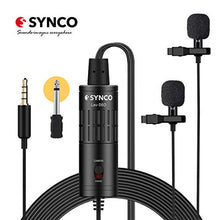 Carica l'immagine nel visualizzatore di Gallery, Microfono Lavalier Doppio, SYNCO Lav S6D S6D(Microfono Doppio)