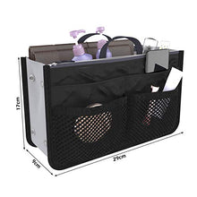 Carica l'immagine nel visualizzatore di Gallery, Borsa Organizzatore Organizer in Tessuto con Doppio Manico Nero