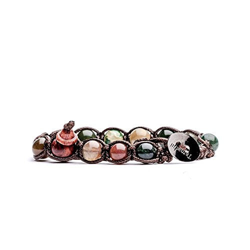 Bracciale tibetano in Agata Muschiata MainApps - Ilgrandebazar