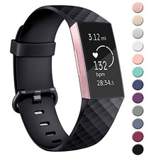 Carica l&#39;immagine nel visualizzatore di Gallery, AK Cinturino per Fitbit Charge 3 Edizione Speciale S, 01 nero
