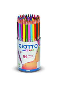 Giotto 520100 - Laccato Barattolo 84 Pastelli Colorati - Ilgrandebazar