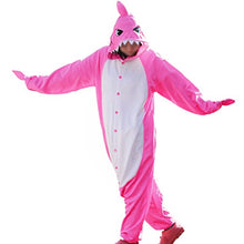 Carica l'immagine nel visualizzatore di Gallery, wotogold Pigiama di Squalo Animale Costumi Cosplay per adulti S, Rose Red
