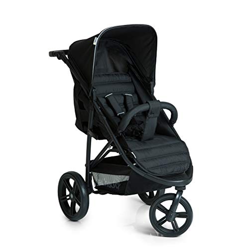Hauck Rapid 3 Passeggino a 3 Ruote da 0 Mesi a 25 kg, Pieghevole, Nero