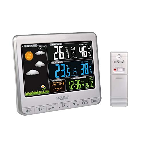 La Crosse Technology WS6826WHI-SIL - Stazione Meteo con Schermo a Colori,... - Ilgrandebazar