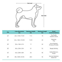 Carica l&#39;immagine nel visualizzatore di Gallery, AmazonBasics - Gabbia in metallo pieghevole per cani, Portiera Doppia, 91 cm