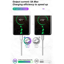 Carica l'immagine nel visualizzatore di Gallery, 5A Cavo Type C Caricabatterie C/Fast Charger per Huawei Mate 9,Huawei 2M