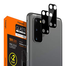 Carica l'immagine nel visualizzatore di Gallery, Spigen, 2Pezzi, Protezione Fotocamera Samsung Galaxy S20, Copertura Totale, Custodia Compatibile, Durezza 9H, Pellicola Fotocamera Samsung Galaxy S20 (AGL01073)