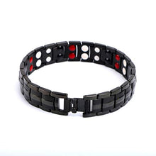 Carica l&#39;immagine nel visualizzatore di Gallery, Terapia magnetica bracciali in titanio per uomo o donna sana Sleek polsino... - Ilgrandebazar