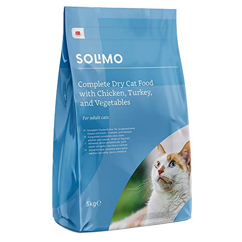 Marchio Amazon - Solimo Alimento secco completo per gatti adulti con 3 kg