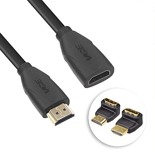 VCE Cavo prolunga HDMI ad alta velocità maschio femmina 0.45M e Adattatore...