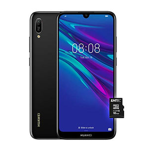 Huawei Y6 2019 (Nero), Telefono con 32 GB, Display 6.09" HD+, Black