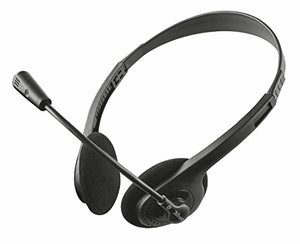 Trust 21665 Primo Cuffie con Microfono, Nero - Ilgrandebazar