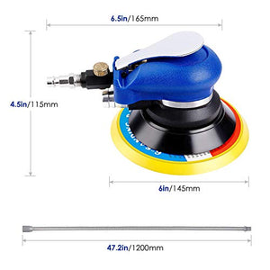 Amzdeal Levigatrice Rotorbitale Pneumatica Eccentrica Smerigliatrice Palmare...