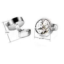 Carica l&#39;immagine nel visualizzatore di Gallery, HONEY BEAR Uomo Orologiore i gemelli movimento d&#39;epoca con Gift Argento - Ilgrandebazar