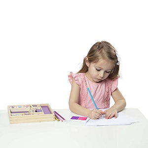 Melissa & Doug- Princesses Set di Timbri in Pricess Stamp Set, Multicolore - Ilgrandebazar