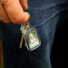 Carica l&#39;immagine nel visualizzatore di Gallery, 100 Portachiavi Foto in Acrilico Trasparente - Vuota Traslucido...