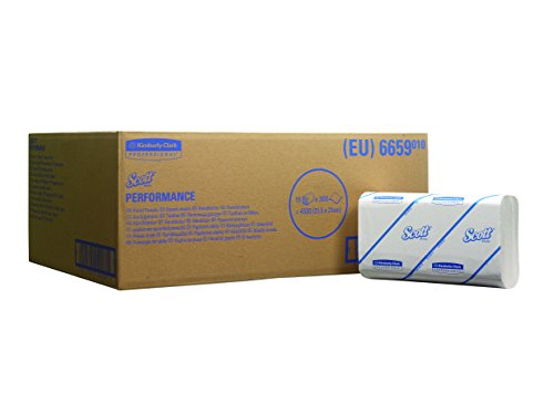 SCOTT* PERFORMANCE Asciugamani intercalati 6659-15 confezioni x 300 fogli a... - Ilgrandebazar