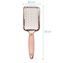 Carica l&#39;immagine nel visualizzatore di Gallery, Navaris spazzola piatta per capelli - effetto Oro Rosa - Bianco - Ilgrandebazar