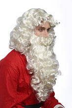 Carica l'immagine nel visualizzatore di Gallery, WIG ME UP - 46-A+B-ZA613 Set Parrucca e Barba Deluxe Babbo Natale Santa Claus San Nicola Ruprecht Dio Biondo Chiaro