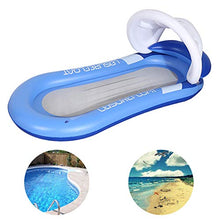 Carica l&#39;immagine nel visualizzatore di Gallery, Queta Materasso Gonfiabile Piscina Amaca Mare Materassino Blu